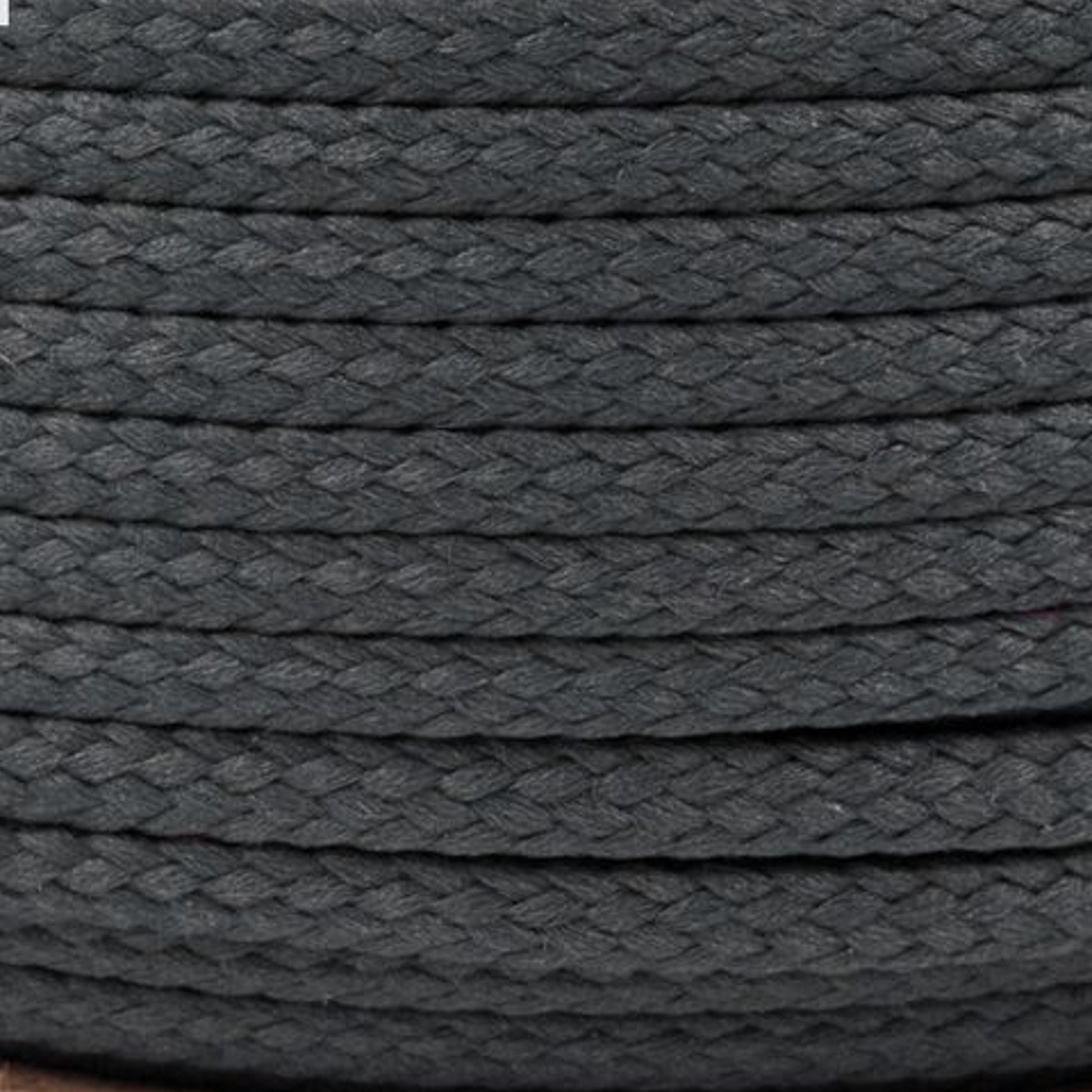 Polyesterschnur 4mm aus 100% Polyester in Kohlegrau 8765