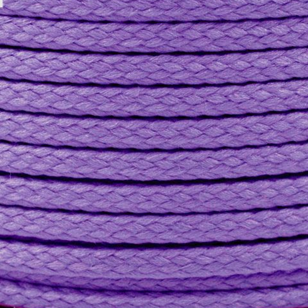 Polyesterschnur 4mm aus 100% Polyester in Lila hell 4406