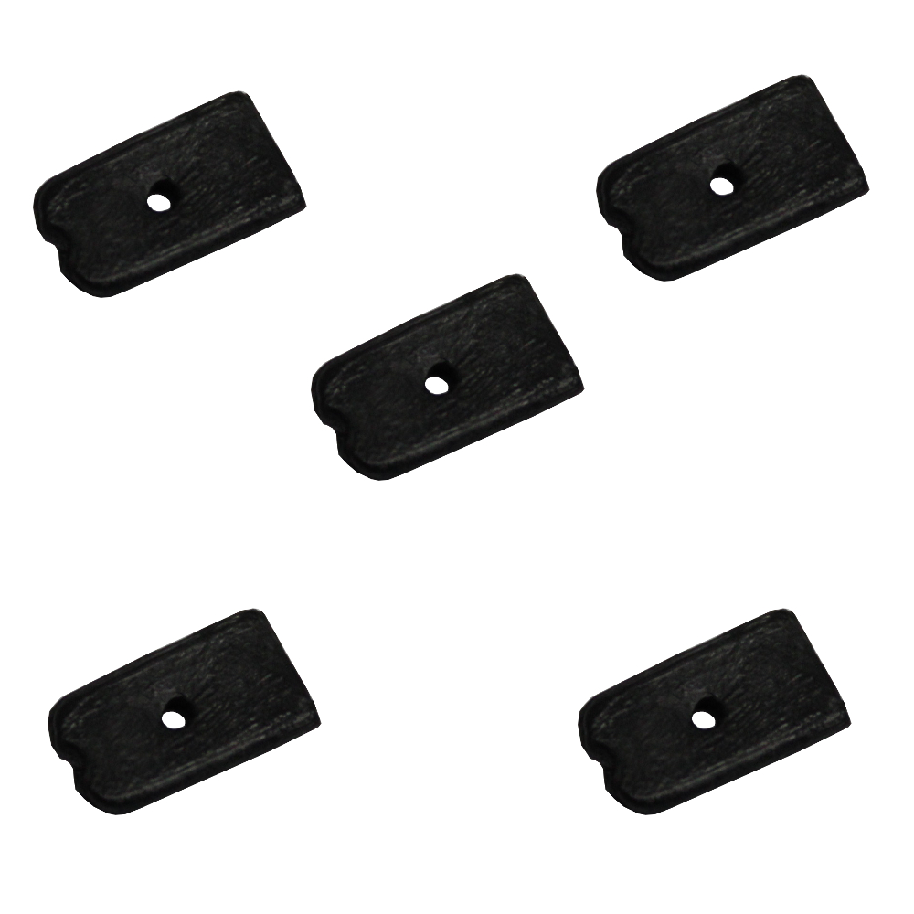 5 Stück - BH Bügel Endstück - 6mm - Schwarz