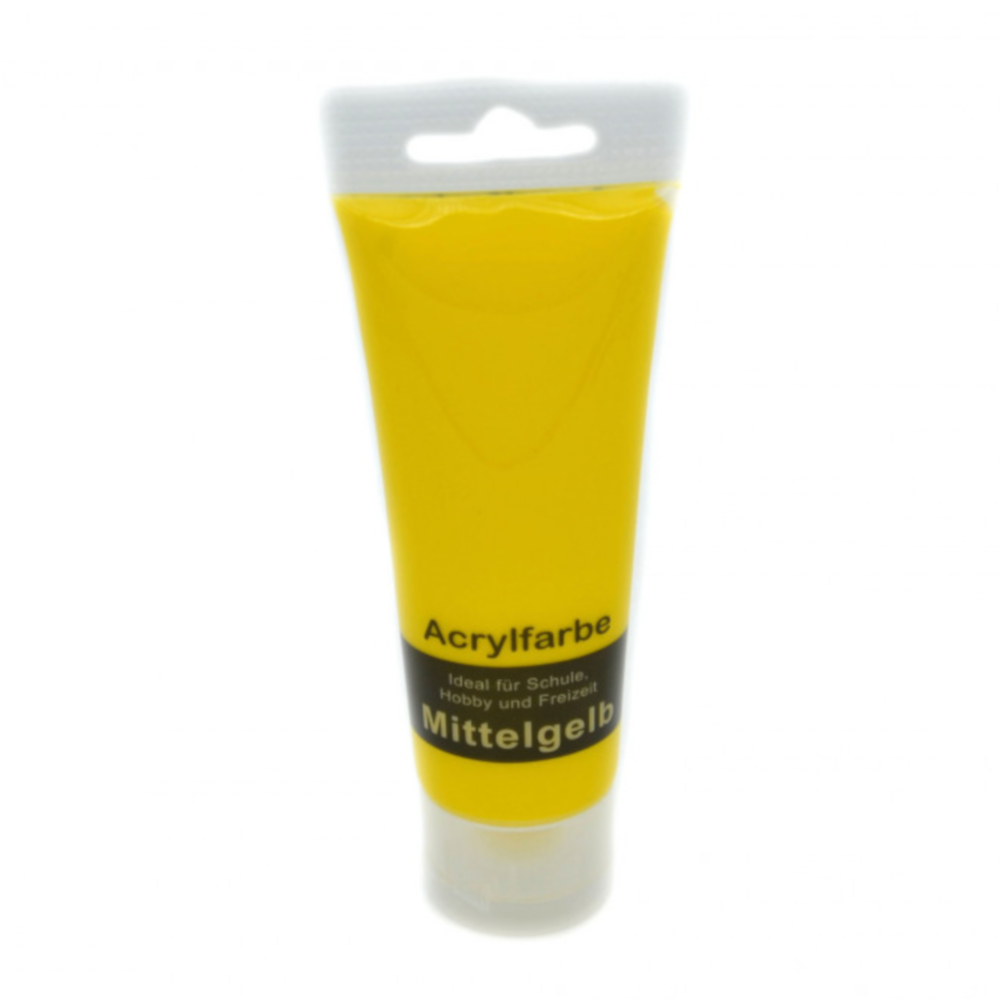 75ml Acrylfarbe in Mittelgelb