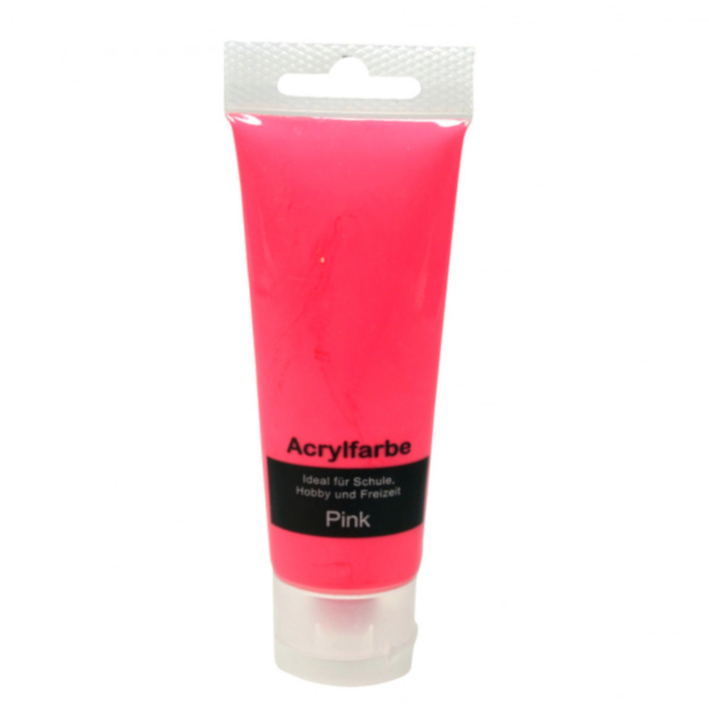 75ml Acrylfarbe in Neonpink