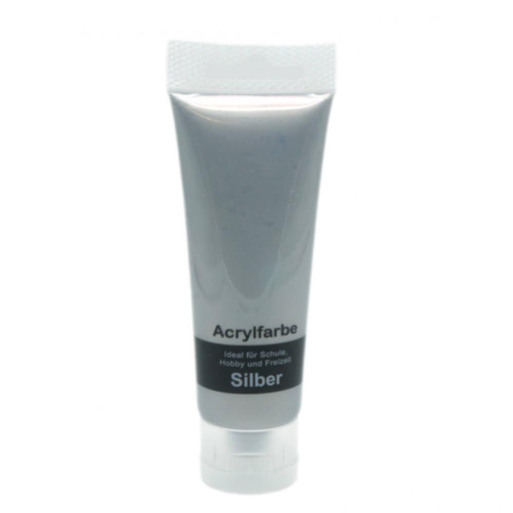 75ml Acrylfarbe in Silber