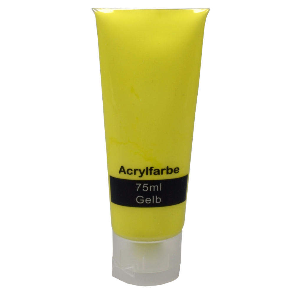 75ml Acrylfarbe in Gelb