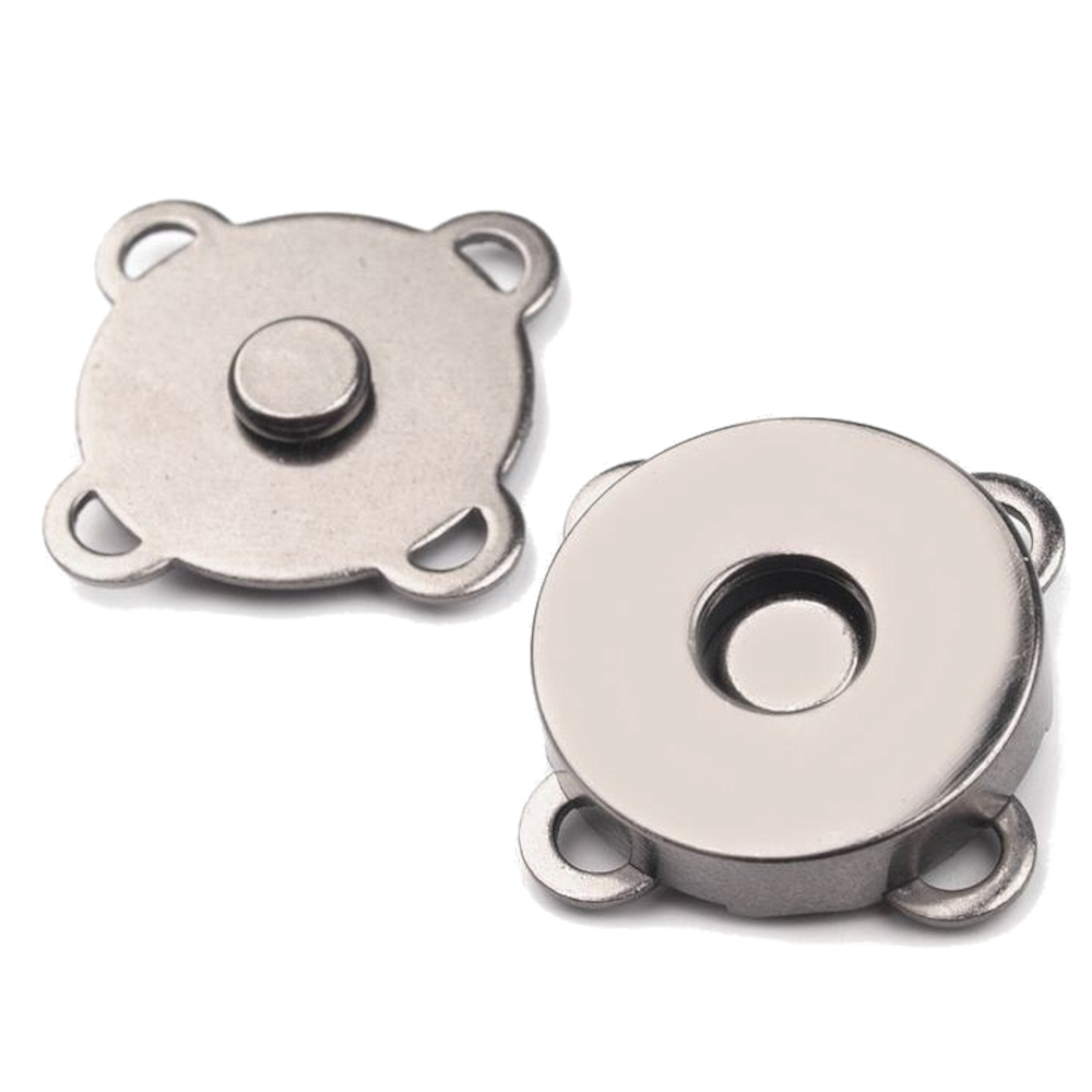 2x 2tlg. Magnetverschluss Ø 18mm zum annähen - Taschenverschluss - Schloss - Bild 4 von 4
