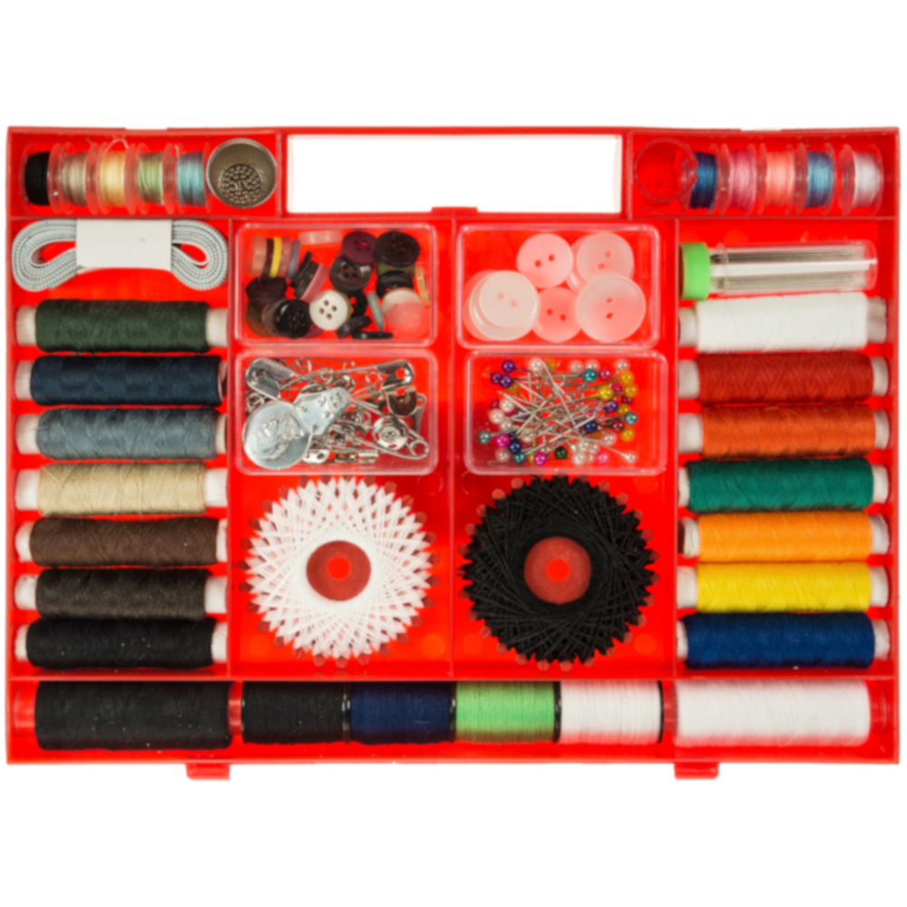 Näh-Set Kurzwaren Box mit 187 Teilen